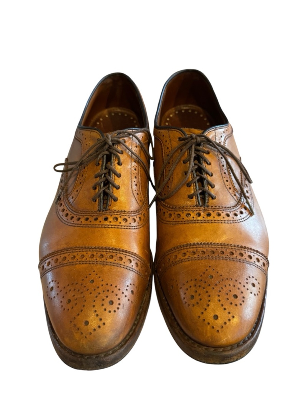 Brooks Brothers Tan Leather Brogue Oxfords - Picture 3 of 10